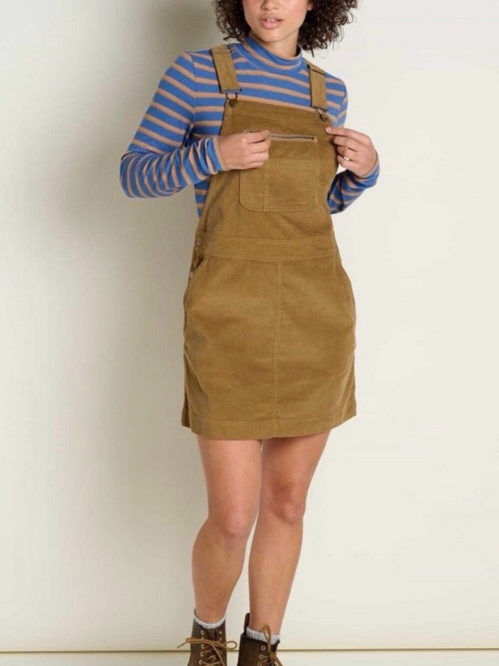 Toad&Co Scouter Cord Jumper Dress XS Brown Organic Cotton Corduroy Pinafore